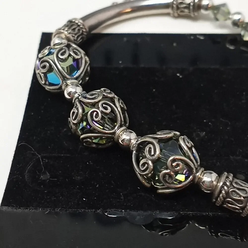 Kellie Wichser Women's Silver 3 Bead Bracelet